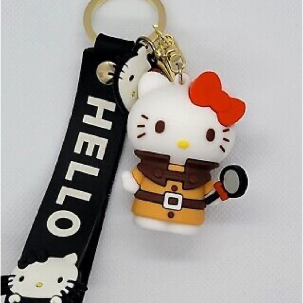 NEW Hello Kitty Detective Keychain